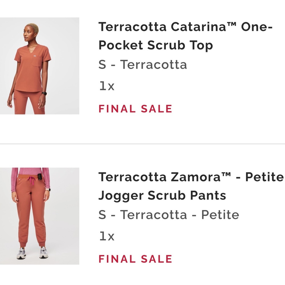 Figs Petite S pants & S Top